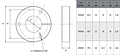 Flange Bracket Accessory for Pneumatic Screwdrivers & Nutrunners with Chart